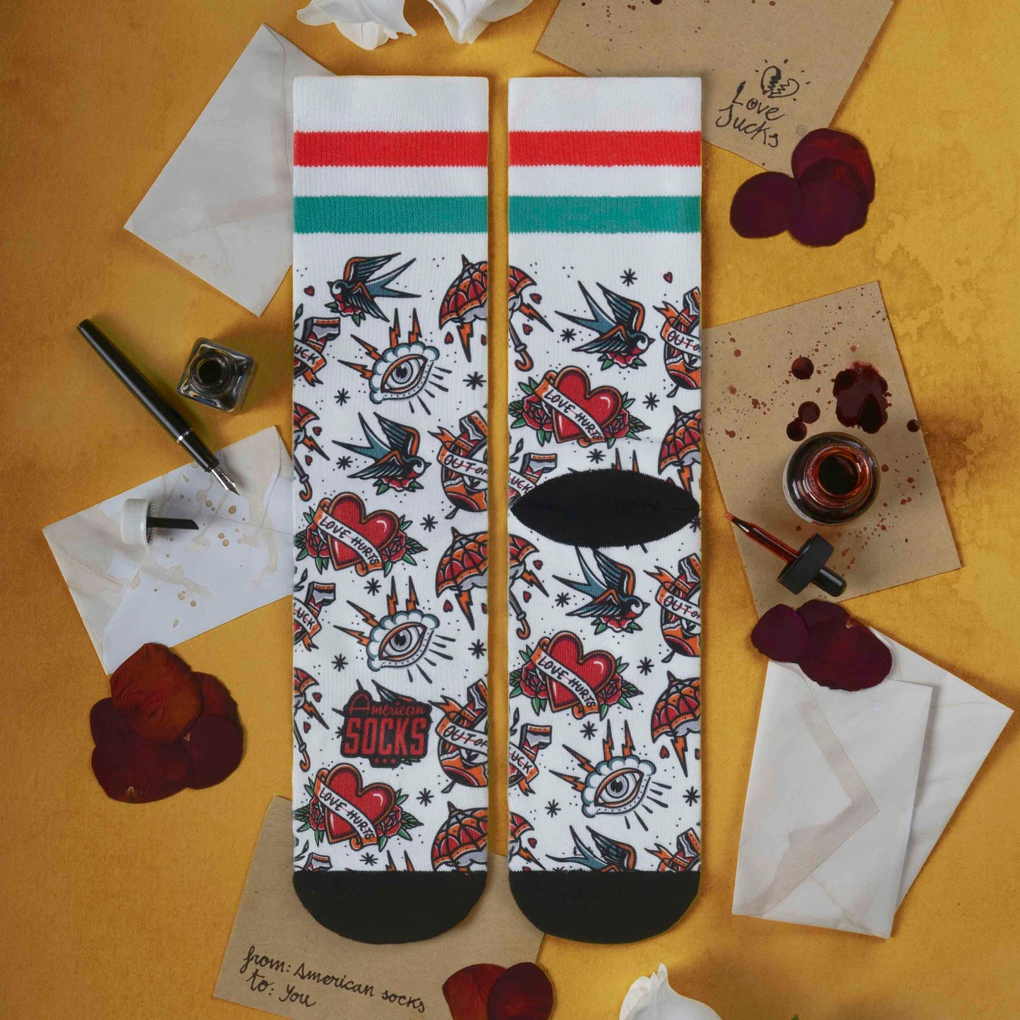 Chaussettes American Socks Love Hurts