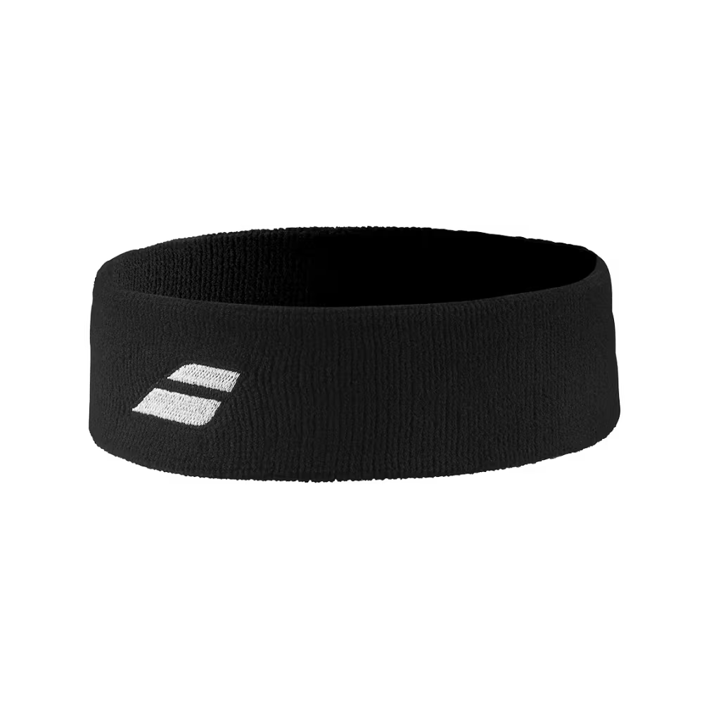 Bandeau éponge Babolat Logo Headband Noir