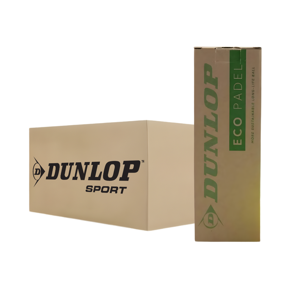 Carton de 24 tubes de balles Dunlop Eco Padel