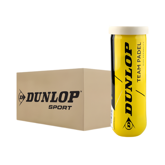 Carton de 24 tubes de balles Dunlop Team Padel