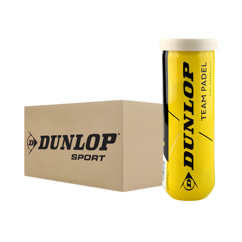 Carton de 24 tubes de balles Dunlop Team Padel