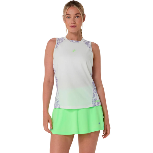 Débardeur Asics Padel Court All Over Print Tank Beige Femme