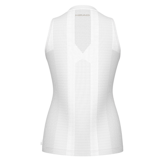 Débardeur Head Performance Tank Top Blanc/Bleu Femme