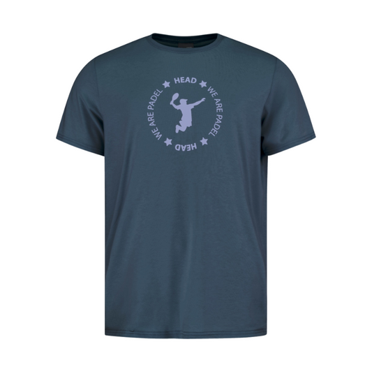 T-shirt Head We Are Padel Bleu Marine
