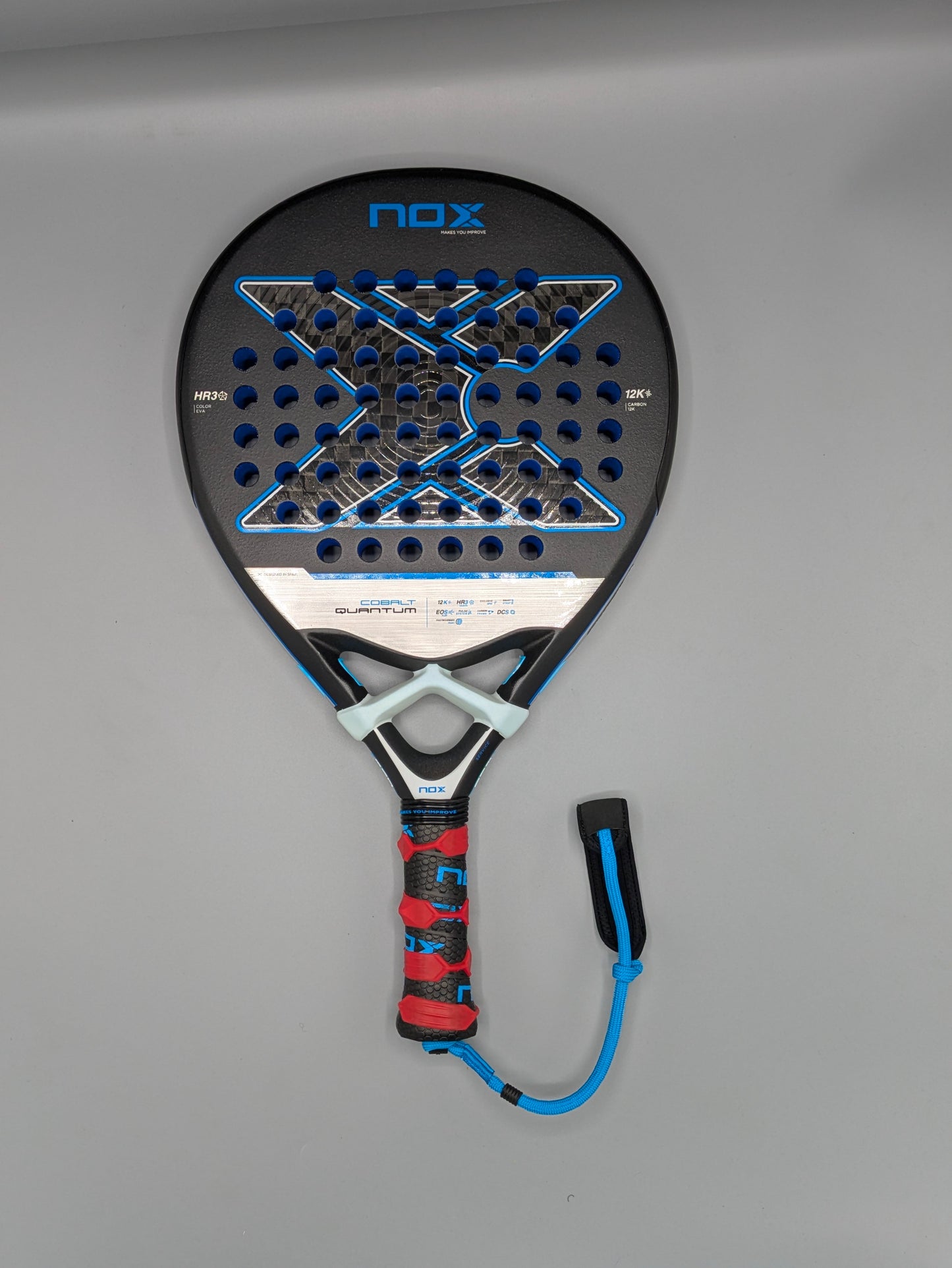 Raquette de padel Nox Quantum 12K Cobalt