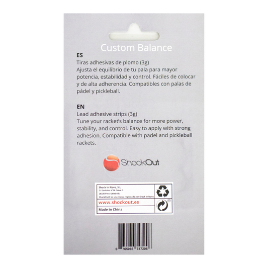 Poids de tête de raquettes Shockout Gravity +