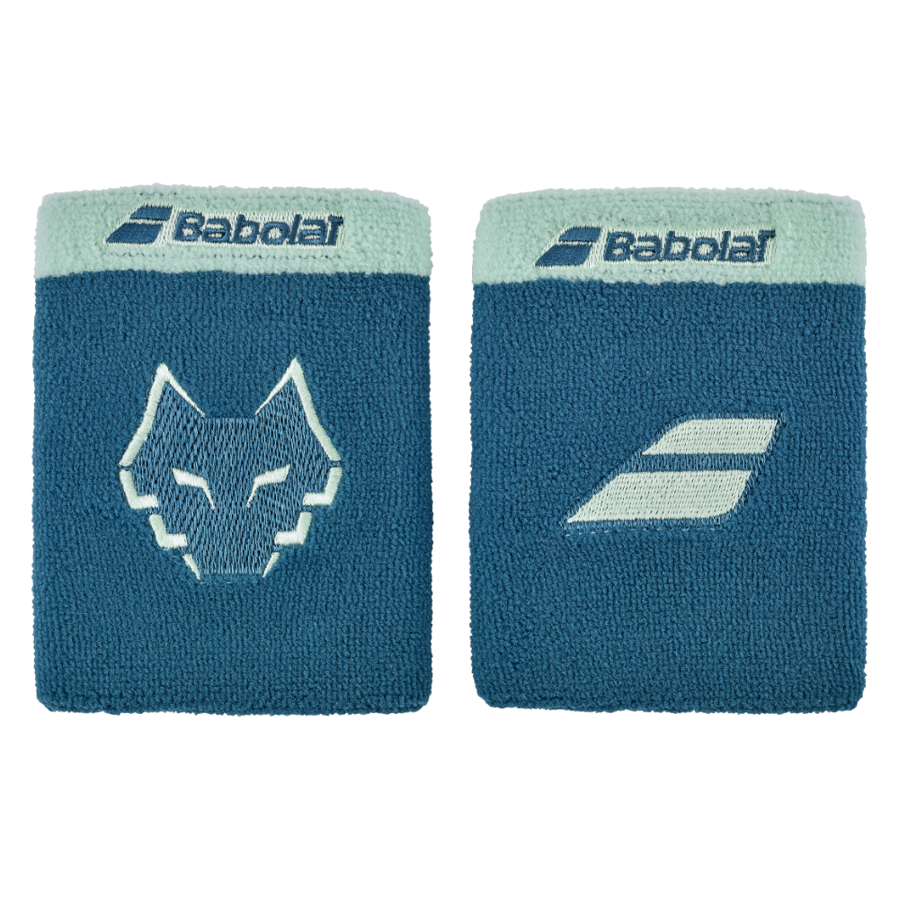 Poignets Éponge Babolat Terry Jumbo Lebron Bleu x2 - Esprit Padel Shop