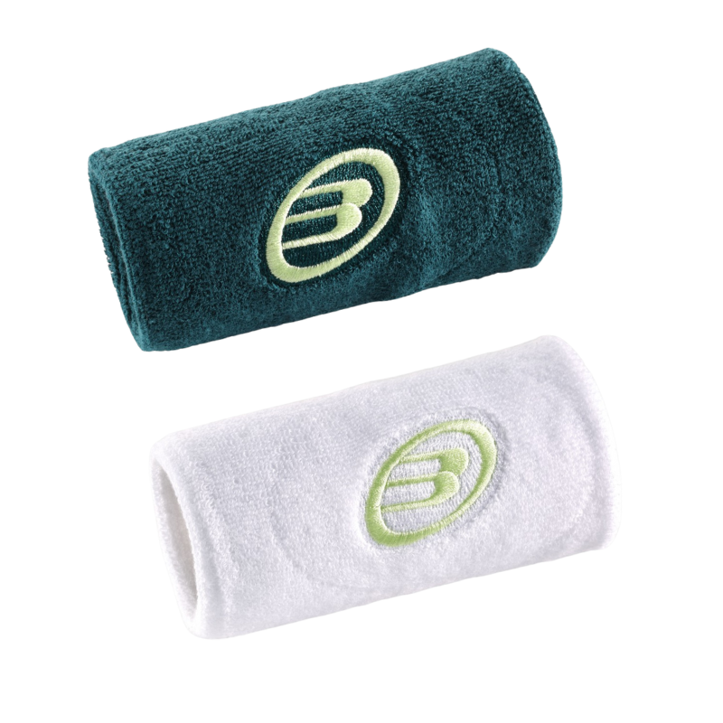 Poignets Éponge Bullpadel BPMU252 I Blanc/Vert x2
