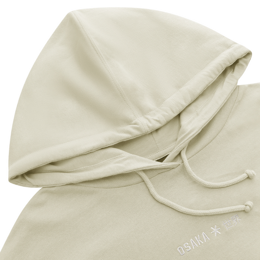 Sweat Osaka Cropped Hoodie Beige Femme