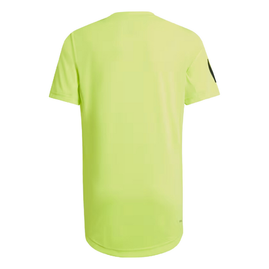 T-shirt Adidas Club 3 Strips Tee Jaune Junior