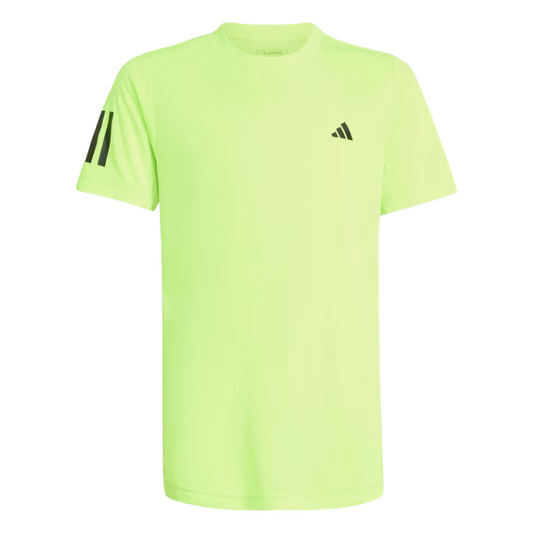 T-shirt Adidas Club 3 Strips Tee Jaune Junior