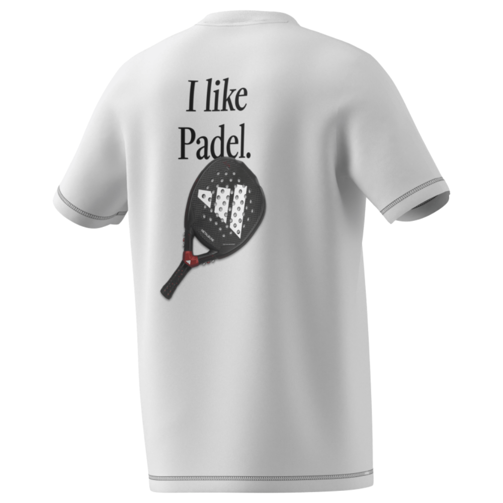 T-shirt Adidas Padel Cat Blanc