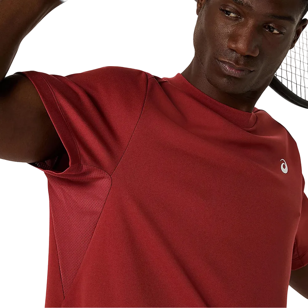T-shirt Asics Court Rouge