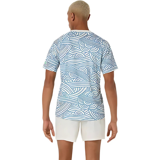 T-shirt Asics Padel Court All Over Print Beige