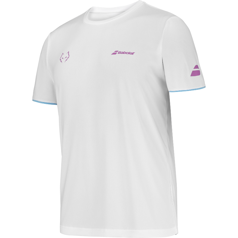 T-shirt Babolat Crew Neck Tee Lebron Blanc