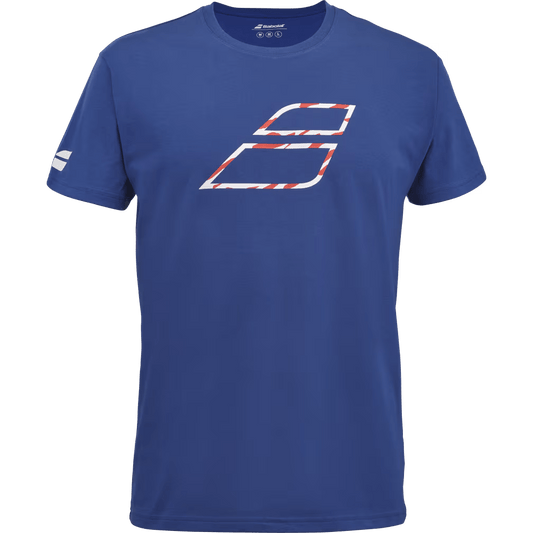 T-shirt Babolat Exercise Big Flag Tee Bleu 2024