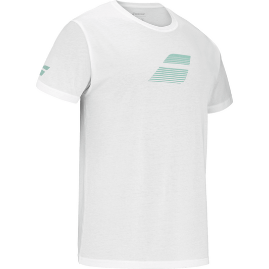 T-shirt Babolat Exercise Big Flag Tee Blanc