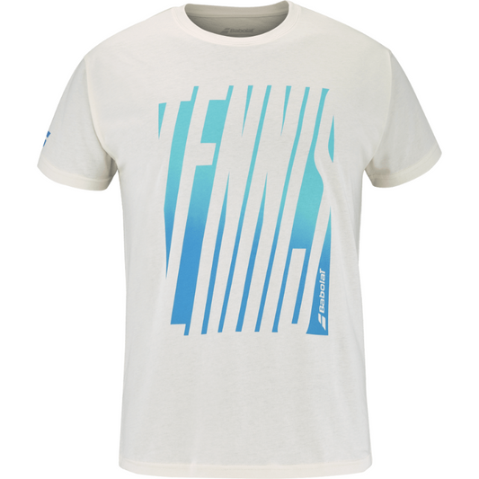 T-shirt Babolat Exercise Message Tee Blanc 2025