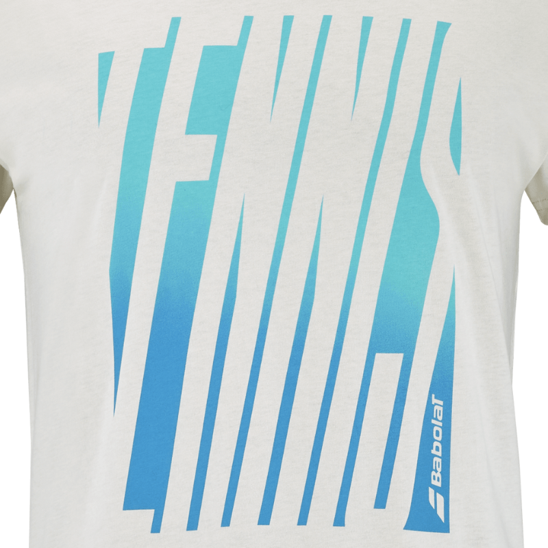 T-shirt Babolat Exercise Message Tee Blanc 2025