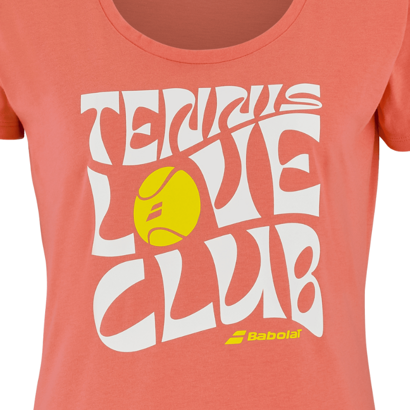 T-shirt Babolat Exercise Message Tee Orange Femme