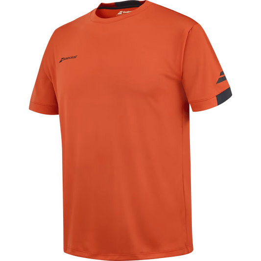 T-shirt Babolat Play Crew Neck Boy Rouge/Orange Junior