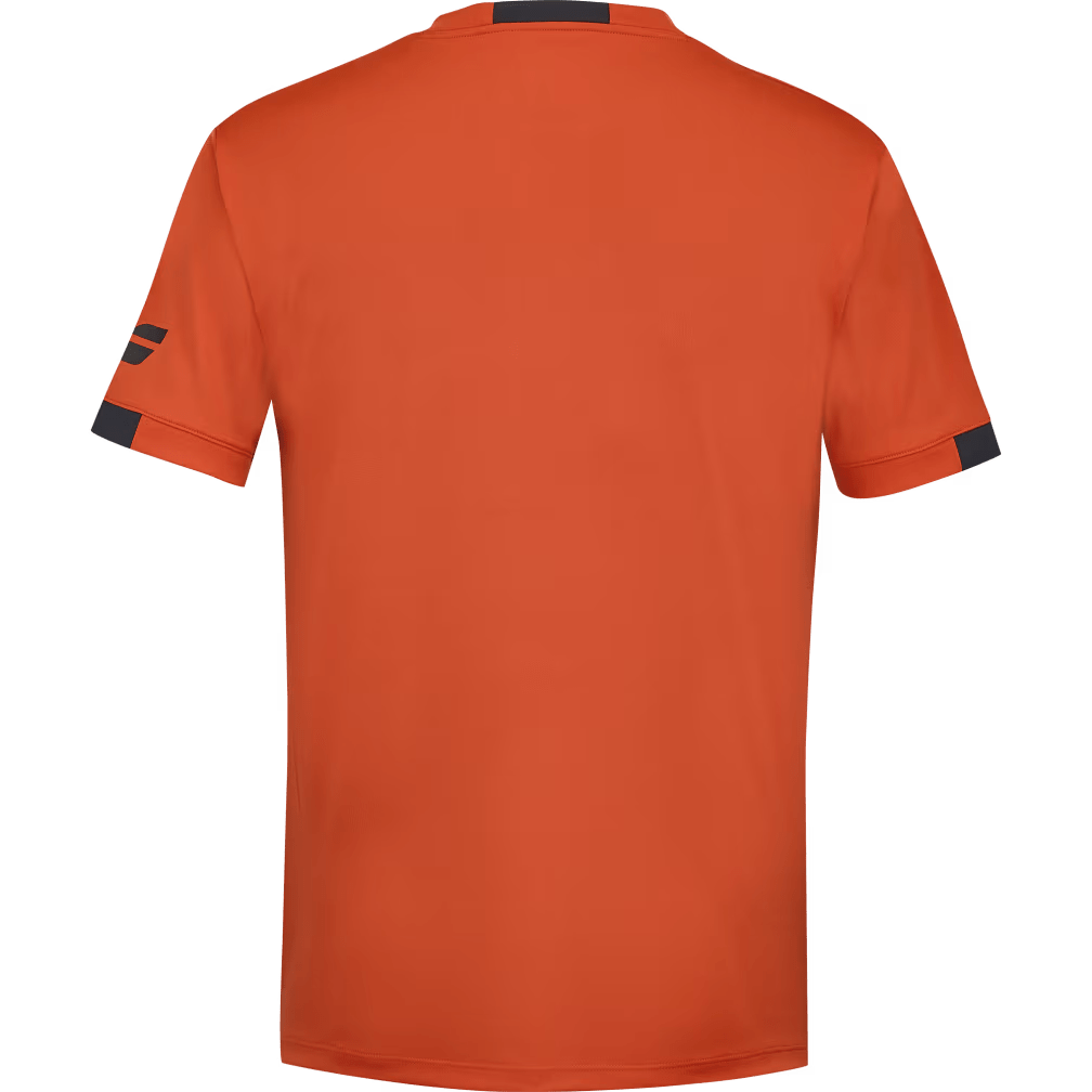 T-shirt Babolat Play Crew Neck Boy Rouge/Orange Junior