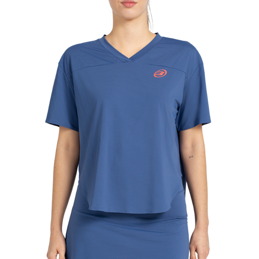 T-shirt Bullpadel Belvis Bleu Marine Femme