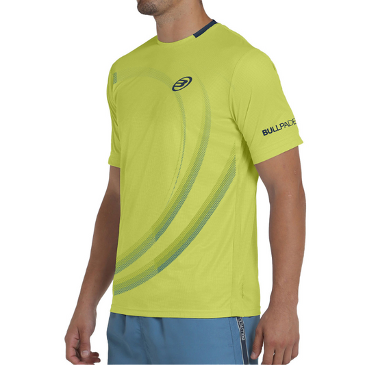 T-shirt Bullpadel Beque Jaune