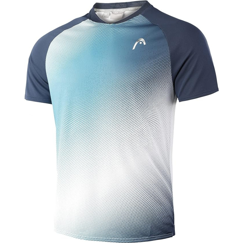 T-shirt Head Perf Bleu/Blanc