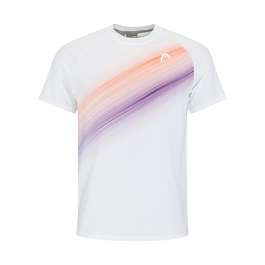 T-shirt Head Performance Blanc/Orange