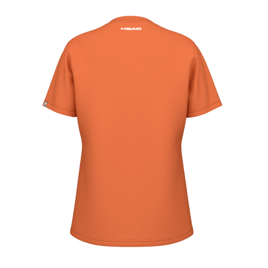 T-shirt Head Rainbow Orange Femme