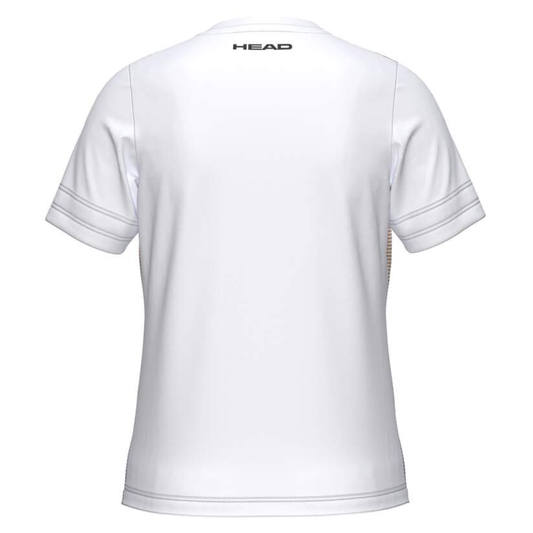 T-shirt Head Tie-Break ll Blanc/Bleu Junior Girl