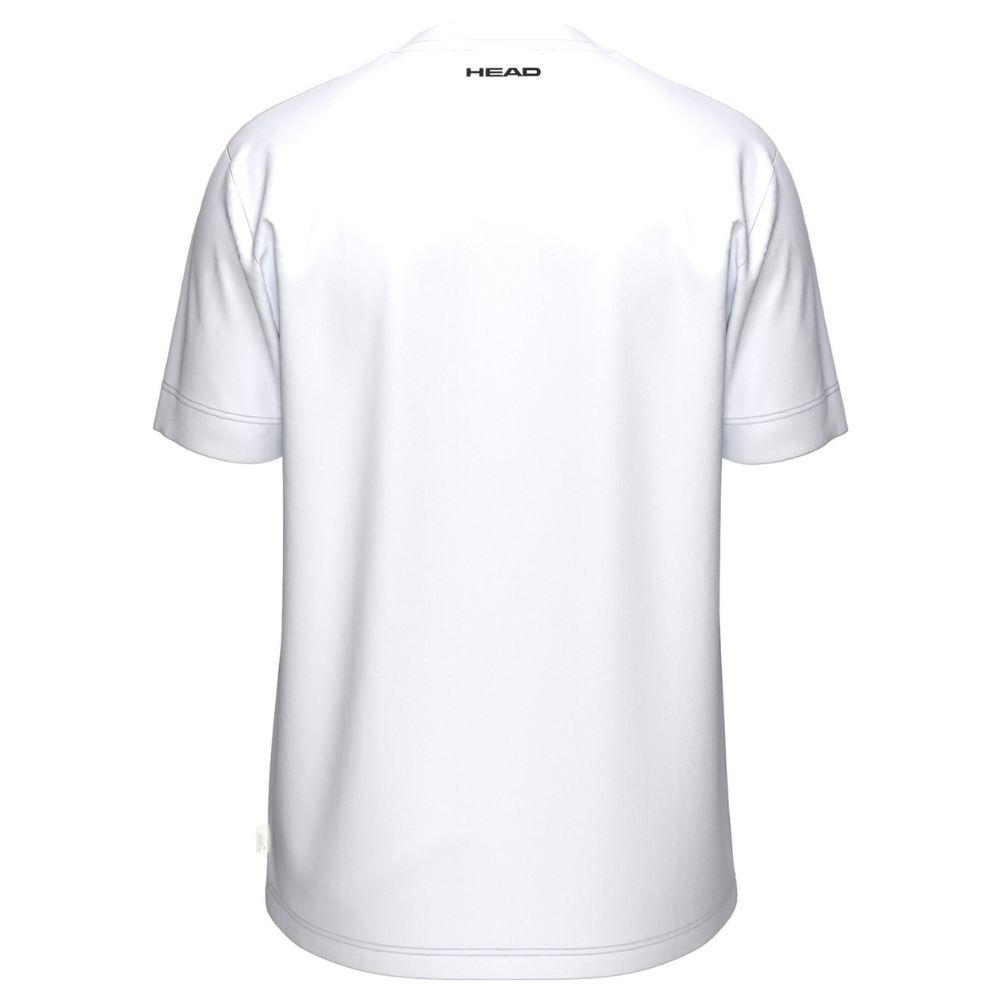 T-shirt Head Topspin Blanc/Bleu Marine Junior Boy