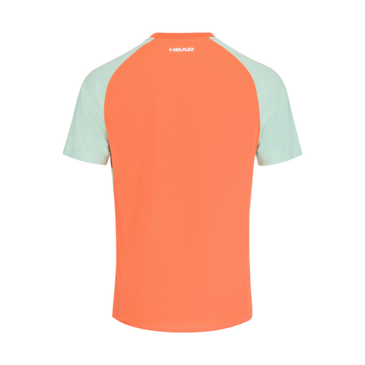 T-shirt Head Topspin Vert/Orange