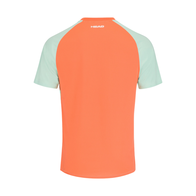 T-shirt Head Topspin Vert/Orange