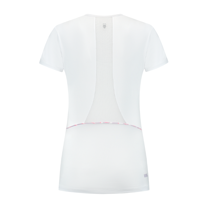 T-shirt K-Swiss Hypercourt Advantage Tee Blanc Femme