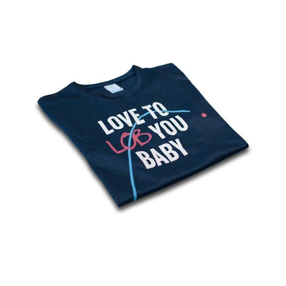 T-shirt TBT – Padel Wear® Love to lob you polyester Bleu