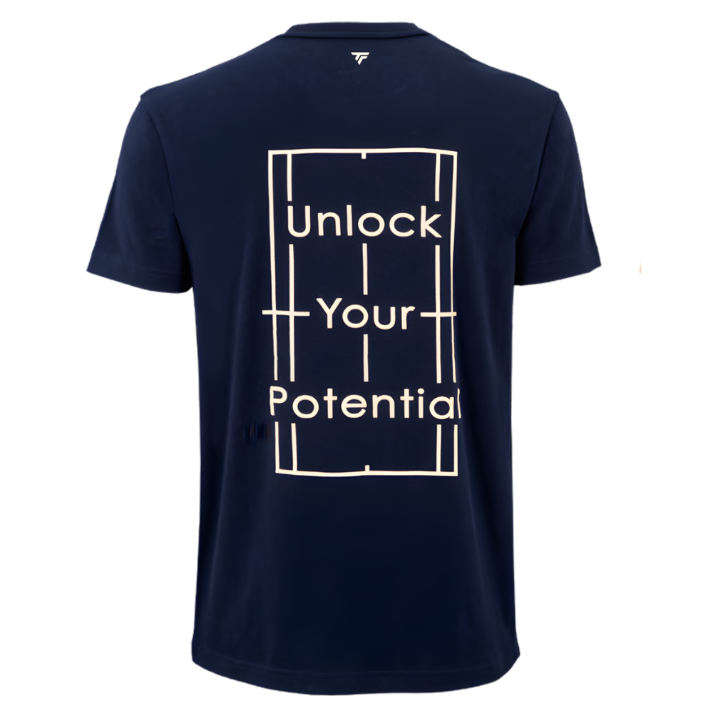 T-shirt Tecnifibre Graphic Tee Bleu Marine - Esprit Padel Shop