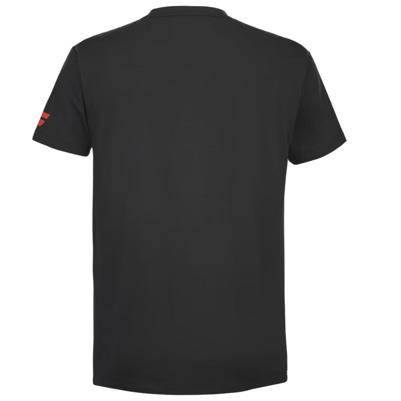T-shirt Babolat Exercise Tee Noir/Rouge
