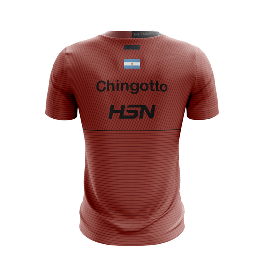 T-shirt Bullpadel Unale Replica Chingotto Rouge
