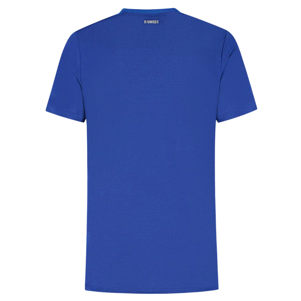 T-shirt K-Swiss Hypercourt Tee Jacquard Bleu