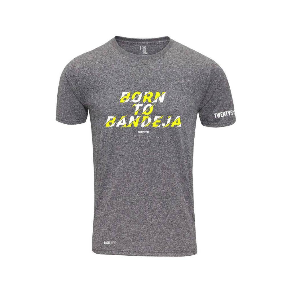 T-shirt TBT - Padel Wear® Born to Bandeja polyester gris