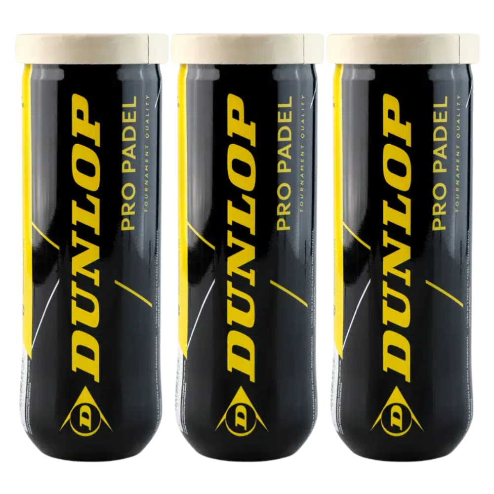 Tripack de 3 balles Dunlop Pro Padel