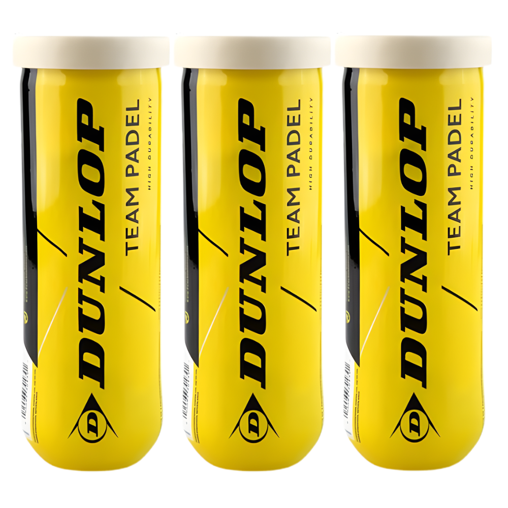 Tripack de 3 balles Dunlop Team Padel