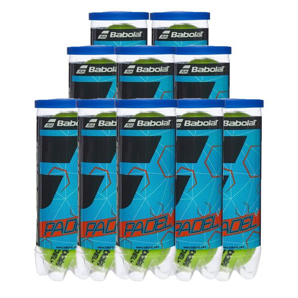 Pack de 10 tubes de balles Babolat Padel +