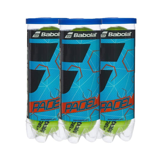 Tripack de 3 balles de padel Babolat Padel +