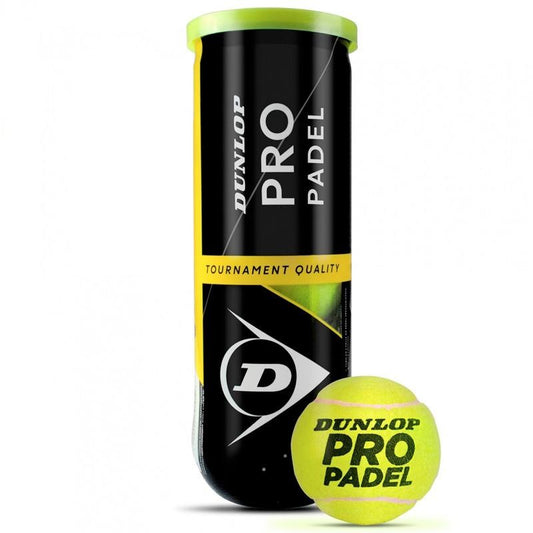Tube de 3 balles Dunlop Pro Padel