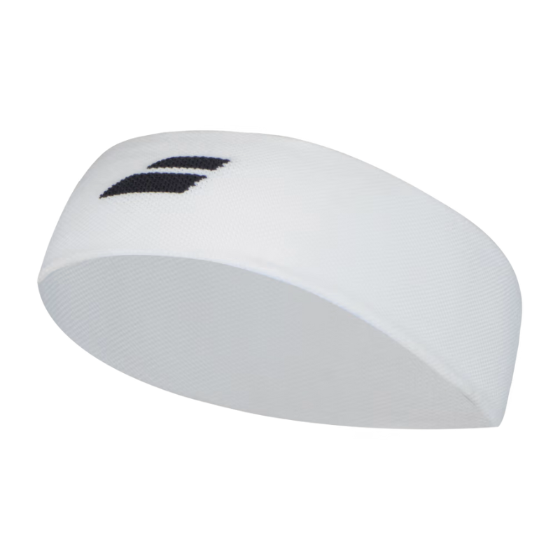 Bandeau éponge Babolat Logo Headband Blanc