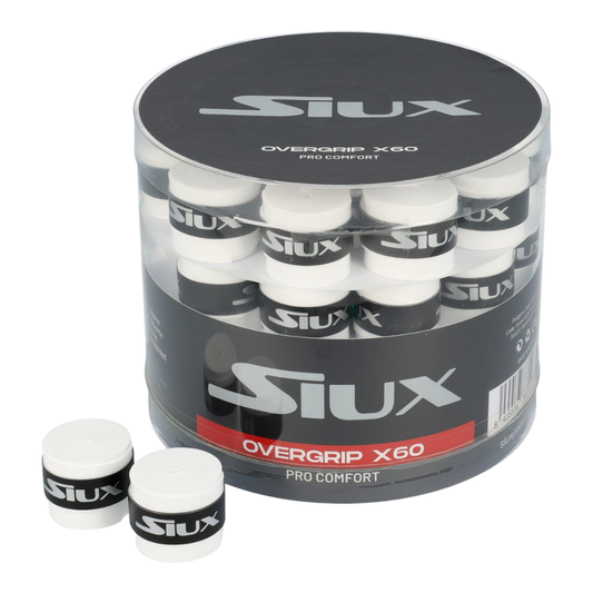 Boîte de 60 Surgrips Siux Pro Comfort Blanc 2025