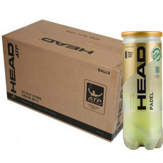 Carton de 24 tubes de 3 balles Head Padel Pro S